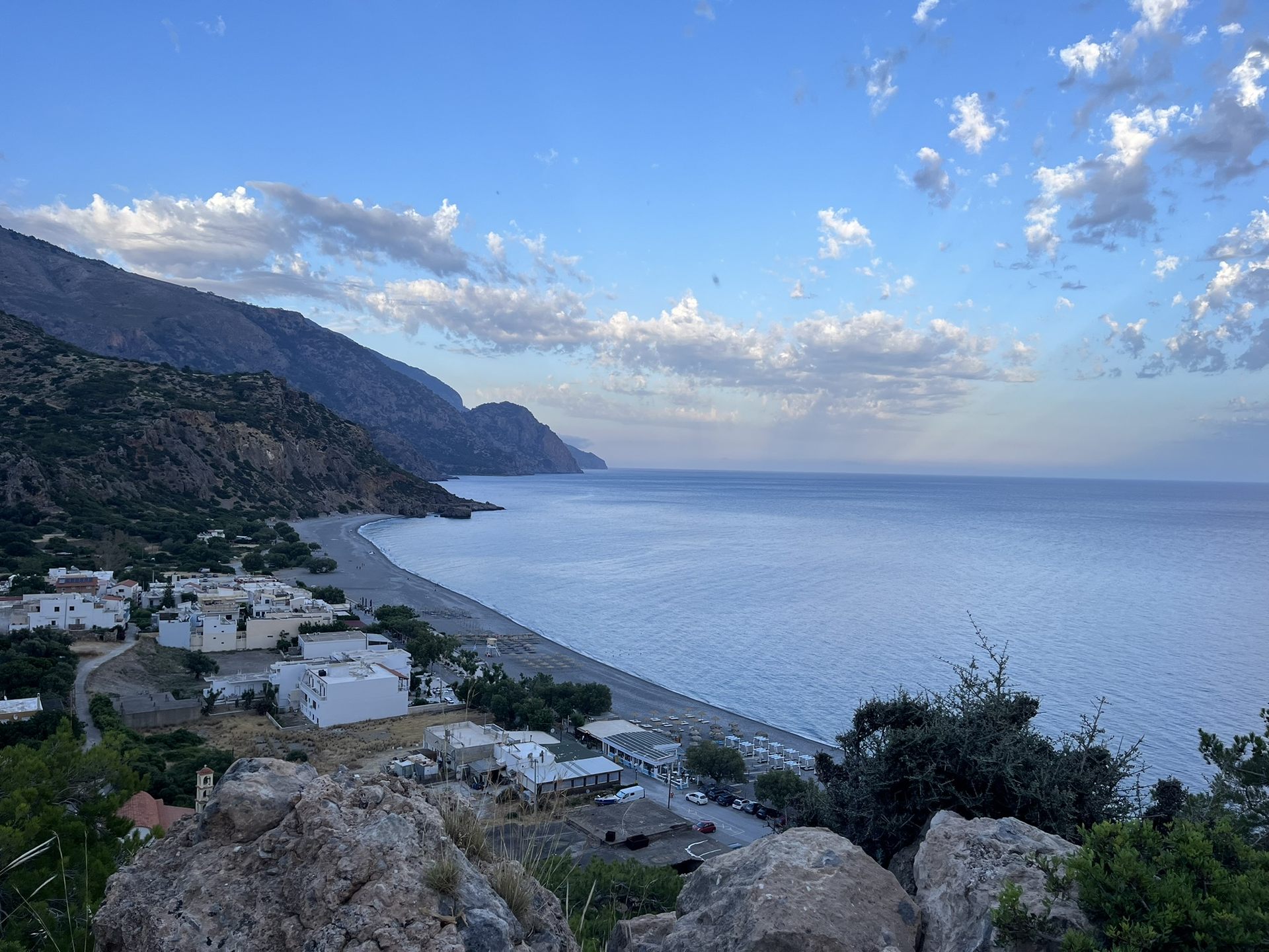 Sougia bay at dusk